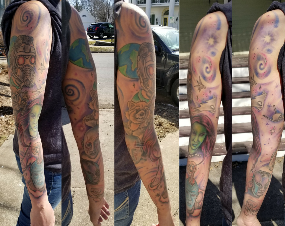 Guardians of the Galaxy Vol 2 Sleeve Tattoo