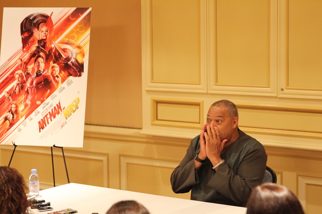 Laurence Fishburne Ant-Man and The Wasp mid credit scene reaction