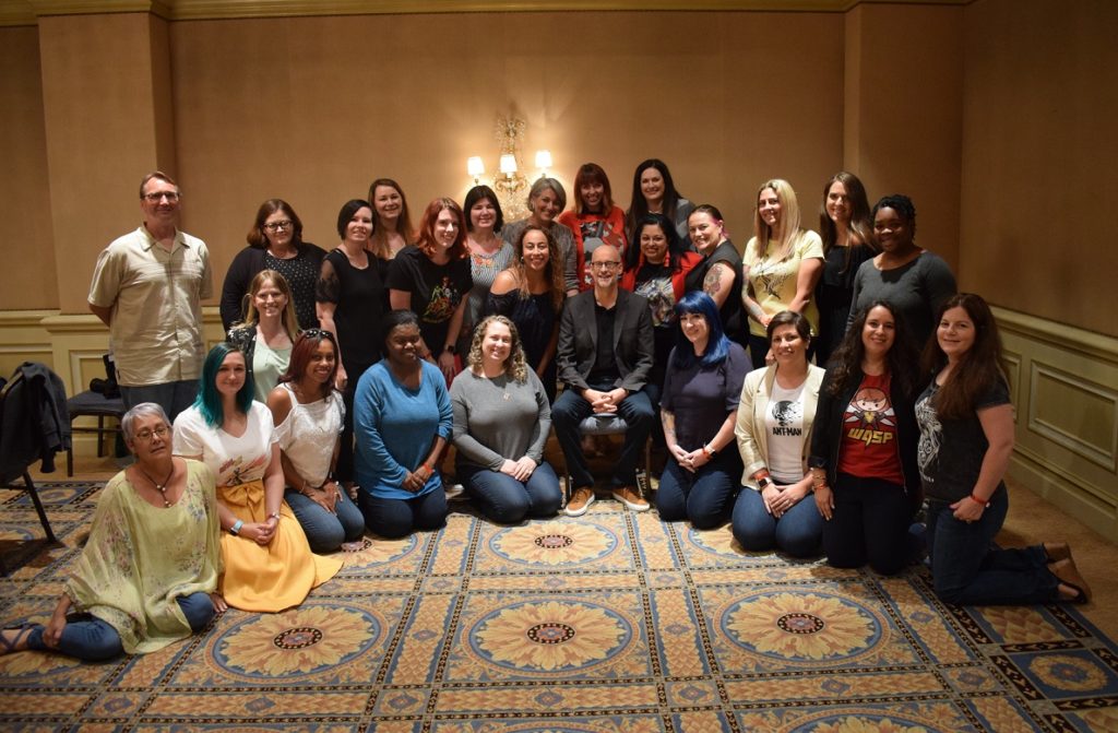 Peyton Reed Bloggers Group Photo