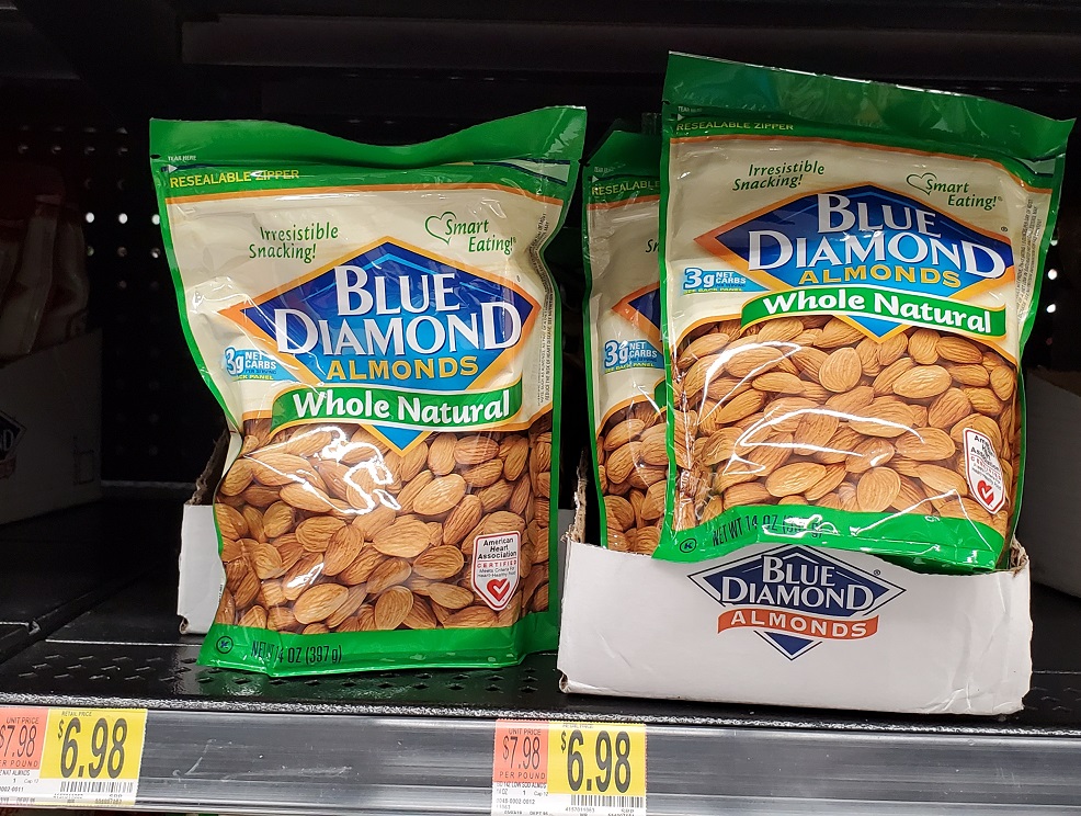 Blue Diamond Whole Natural Almonds at Walmart