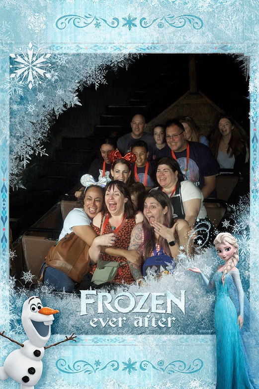 disney ride photo frozen