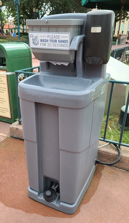 disney world hand washing